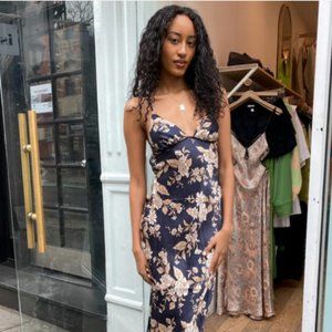 Bec + Bridge Opaline Floral Silk Strap Maxi (Size US 6)